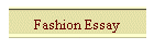 Fashion Essay